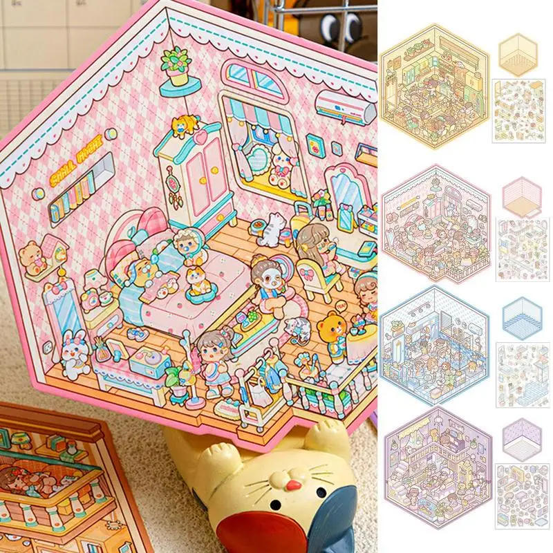 DIY Cartoon Girls 3D Room Decals Multipurpose Scenes Decals Home Furnishing Decoration For Kids Decorative House Stickers Set
DIY Cartoon Girls 3D Room Decals Multipurpose Scenes Decals Home Furnishing Decoration For Kids Decorative House Stickers Set