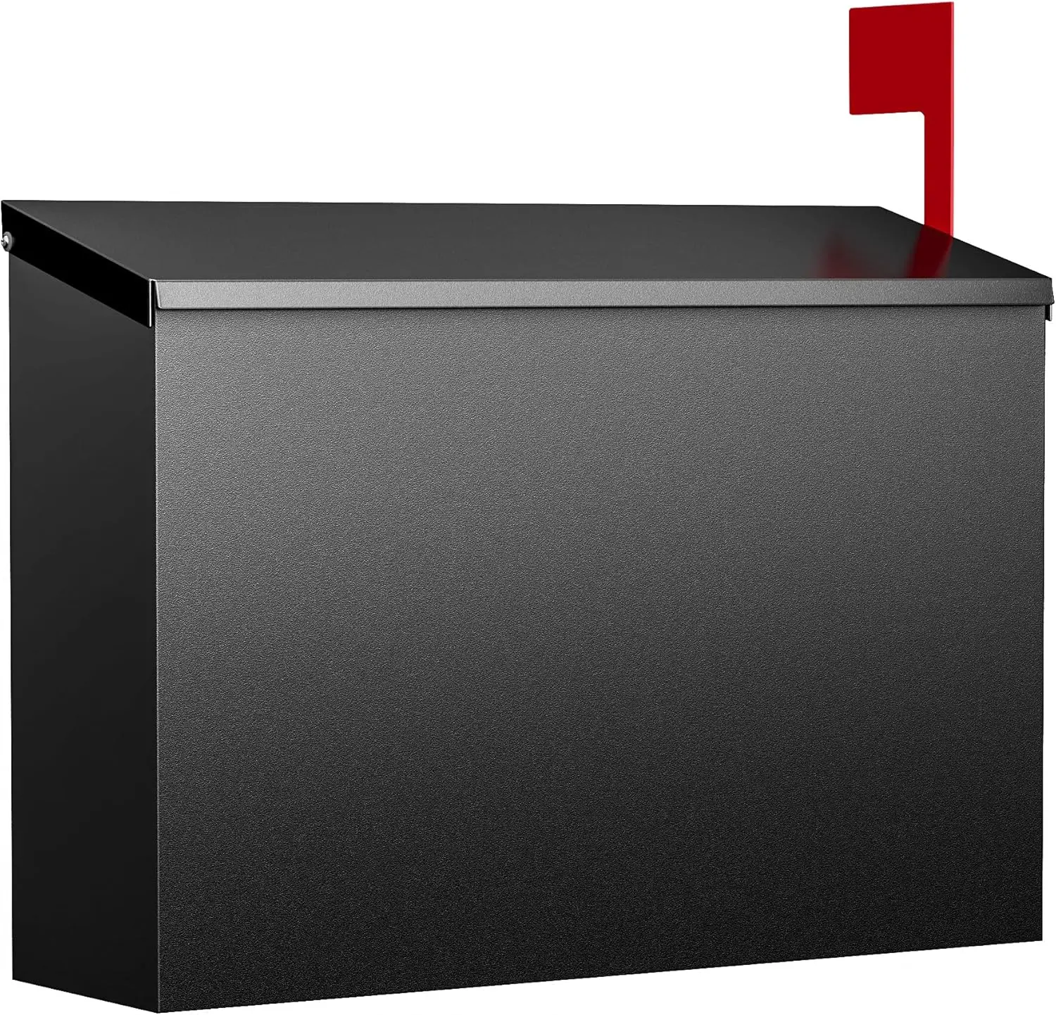 Large Rust-Proof Wall Mailbox, Black, 10.5x4.3x14.2 in, Stay-Open Lid & Red Flag
Large Rust-Proof Wall Mailbox, Black, 10.5x4.3x14.2 in, Stay-Open Lid & Red Flag