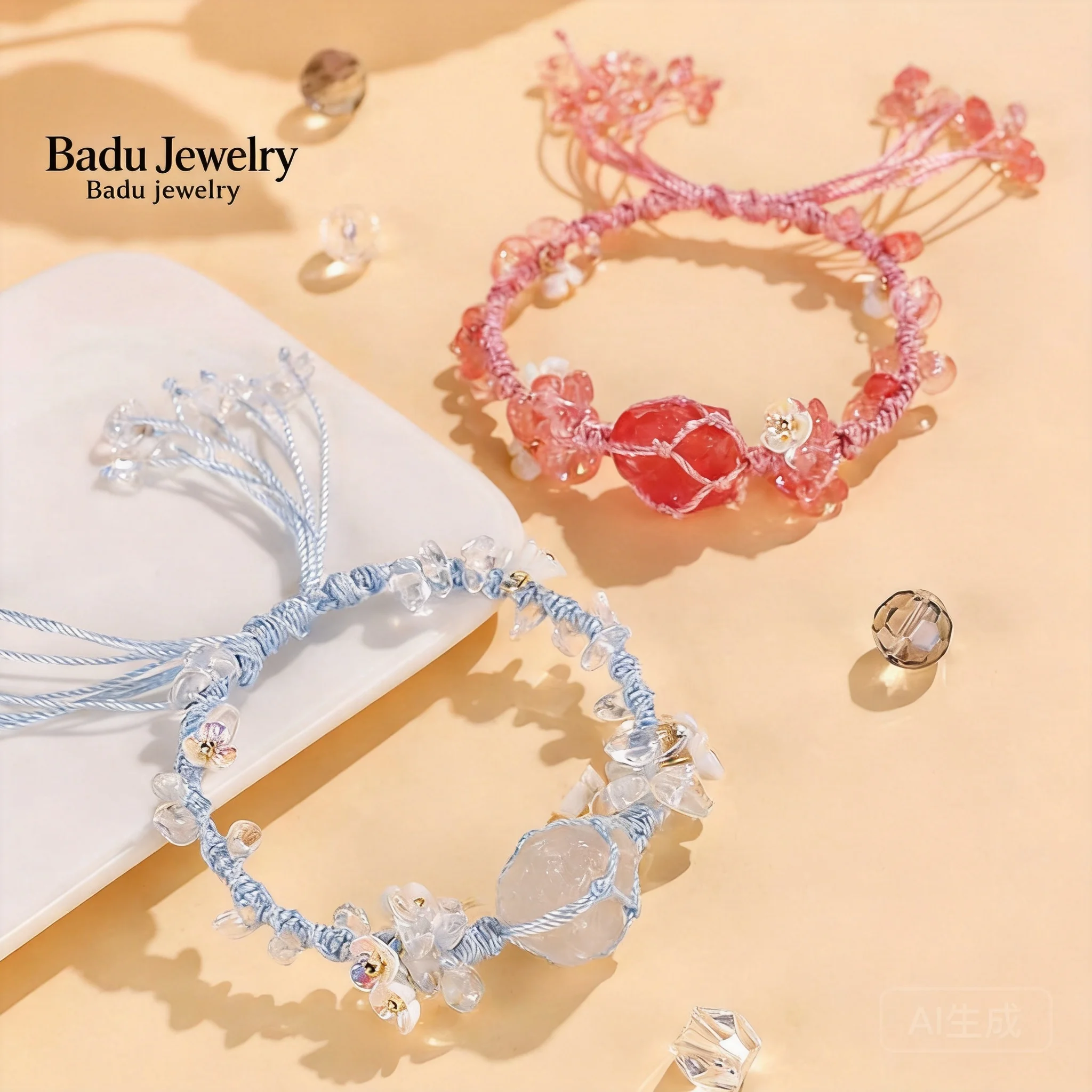 Chinese Style Auspicious Lucky Flower Hand Woven Bracelet Natural Rose Quartz Amethyst Clear Citrine Crystal Adjustable Bracelet
Chinese Style Auspicious Lucky Flower Hand Woven Bracelet Natural Rose Quartz Amethyst Clear Citrine Crystal Adjustable Bracelet