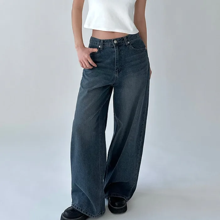 2026 New Chic High Waist Wide Leg Blue Jeans Casual Korean Style Washed Black Grey Blue Slim Fit Comfortable Cotton Denim Pants
2026 New Chic High Waist Wide Leg Blue Jeans Casual Korean Style Washed Black Grey Blue Slim Fit Comfortable Cotton Denim Pants