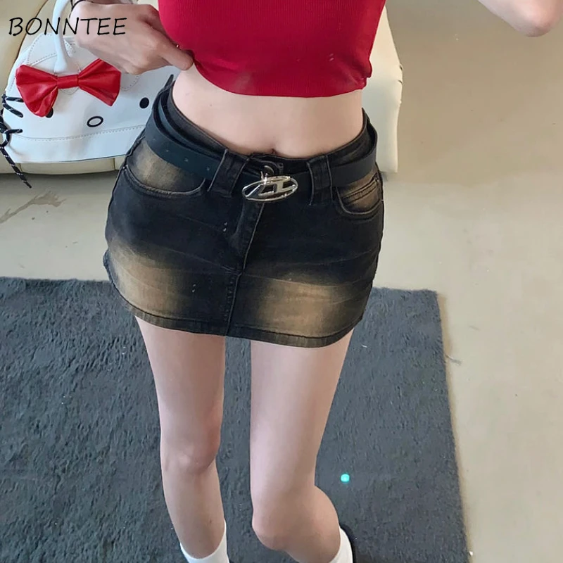 Skirts Women Summer Sexy All-match Pockets Retro Fashion European Style Club Denim Hot Simple Tie Dye Design Streetwear A-line
Skirts Women Summer Sexy All-match Pockets Retro Fashion European Style Club Denim Hot Simple Tie Dye Design Streetwear A-line