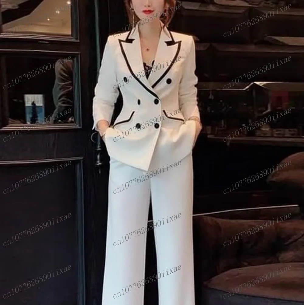 Fashion White And Black Women Suits Lady Business Office Tuxedos Mother Wedding Party Formal Ladies 2 Piece Set Jacket Pants
Fashion White And Black Women Suits Lady Business Office Tuxedos Mother Wedding Party Formal Ladies 2 Piece Set Jacket Pants