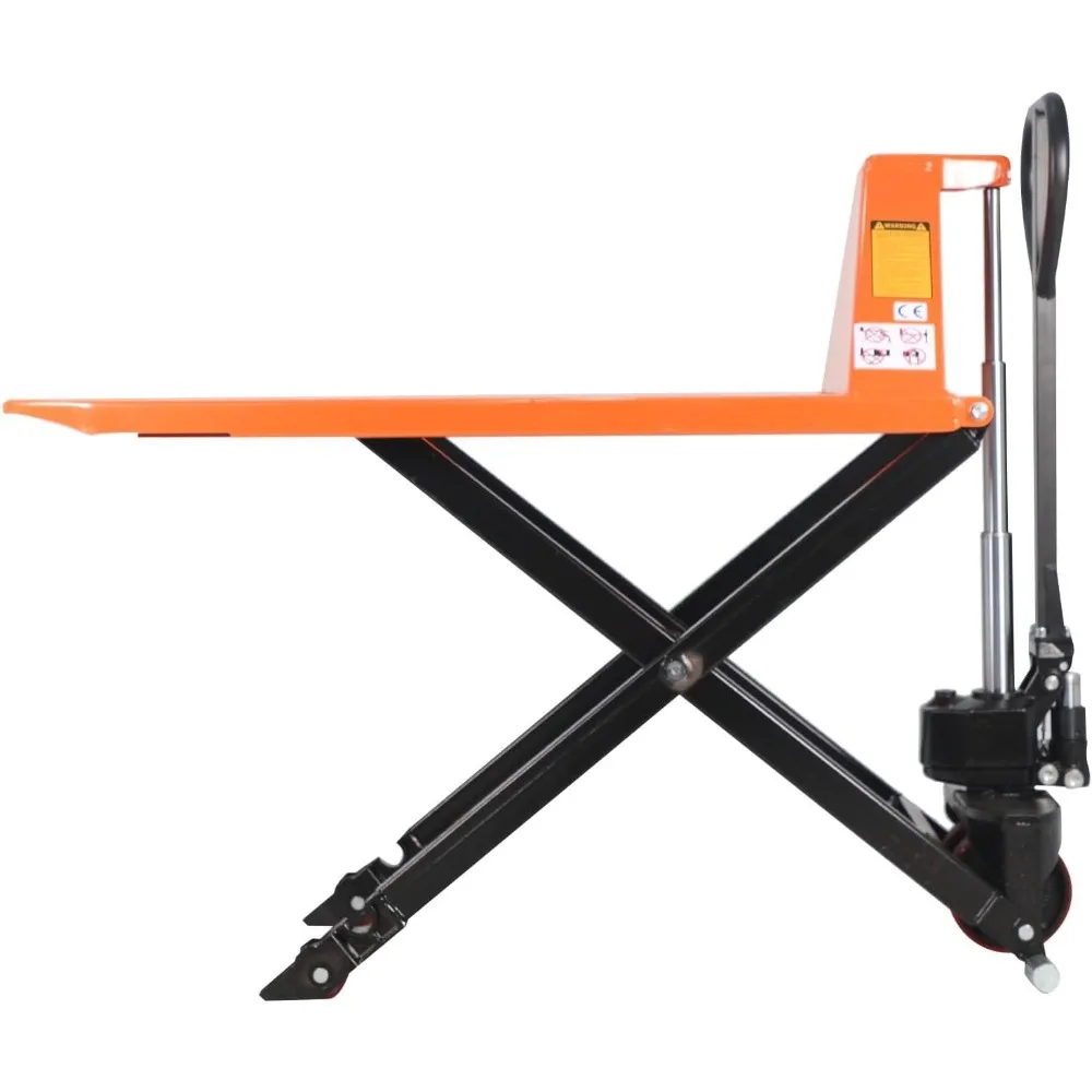 Tory Carrier Manual Scissor Pallet Jack Hand Truck Lift 2200lbs Capacity, 45" L x 27" W Forks, 3.3'' Lowered, 31.5'' Raised Heig
Tory Carrier Manual Scissor Pallet Jack Hand Truck Lift 2200lbs Capacity, 45" L x 27" W Forks, 3.3'' Lowered, 31.5'' Raised Heig