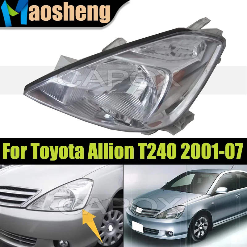 Front Headlight Head Light Without Bulbs For Toyota Allion T240 2001-2007 Headlamp Driver Light Replacement 
Front Headlight Head Light Without Bulbs For Toyota Allion T240 2001-2007 Headlamp Driver Light Replacement