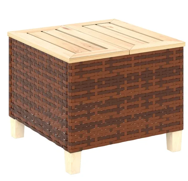 Outsunny Outdoor Side Table with PE Rattan, Patio End Table with Natural Fir Wood Tabletop and Legs, Weather Resistant Accent Ta
Outsunny Outdoor Side Table with PE Rattan, Patio End Table with Natural Fir Wood Tabletop and Legs, Weather Resistant Accent Ta