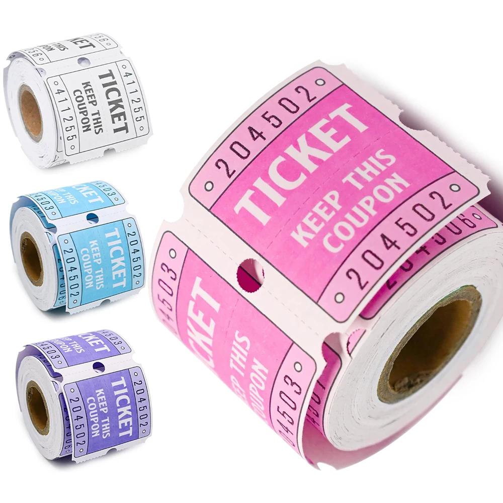 Raffle Tickets, 50/50 Double Ticket Roll, Ticket for Parties Events, Entry, Class Reward & Prizes
Raffle Tickets, 50/50 Double Ticket Roll, Ticket for Parties Events, Entry, Class Reward & Prizes