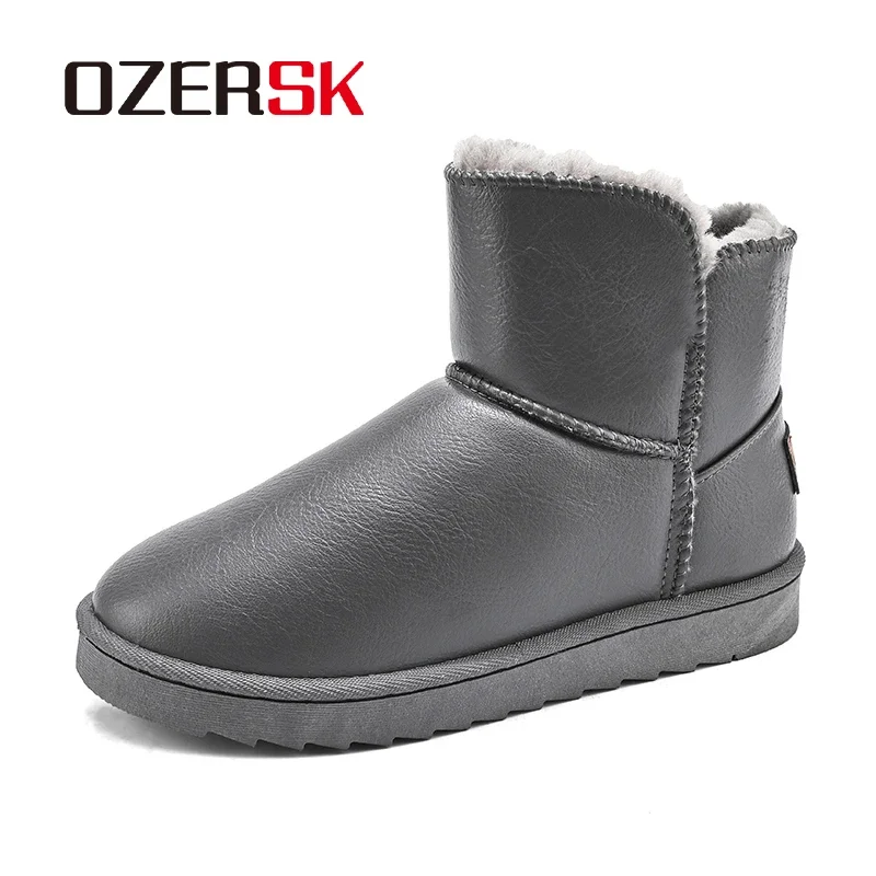 OZERSK 2024 New Winter Men Snow Boots Warm Plush Non-Slip Fashion Waterproof Fur High Quality Leather Comfortable Casual Boots
OZERSK 2024 New Winter Men Snow Boots Warm Plush Non-Slip Fashion Waterproof Fur High Quality Leather Comfortable Casual Boots