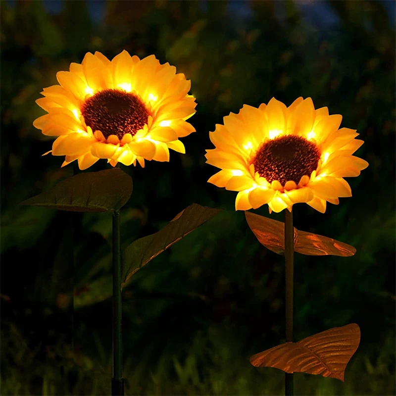 Solar Garden Light Outdoor Waterproof LED Flower Lights Lawn Lamp LED Solar Light Sunflower Lamp Landscape Lighting Decoration
Solar Garden Light Outdoor Waterproof LED Flower Lights Lawn Lamp LED Solar Light Sunflower Lamp Landscape Lighting Decoration