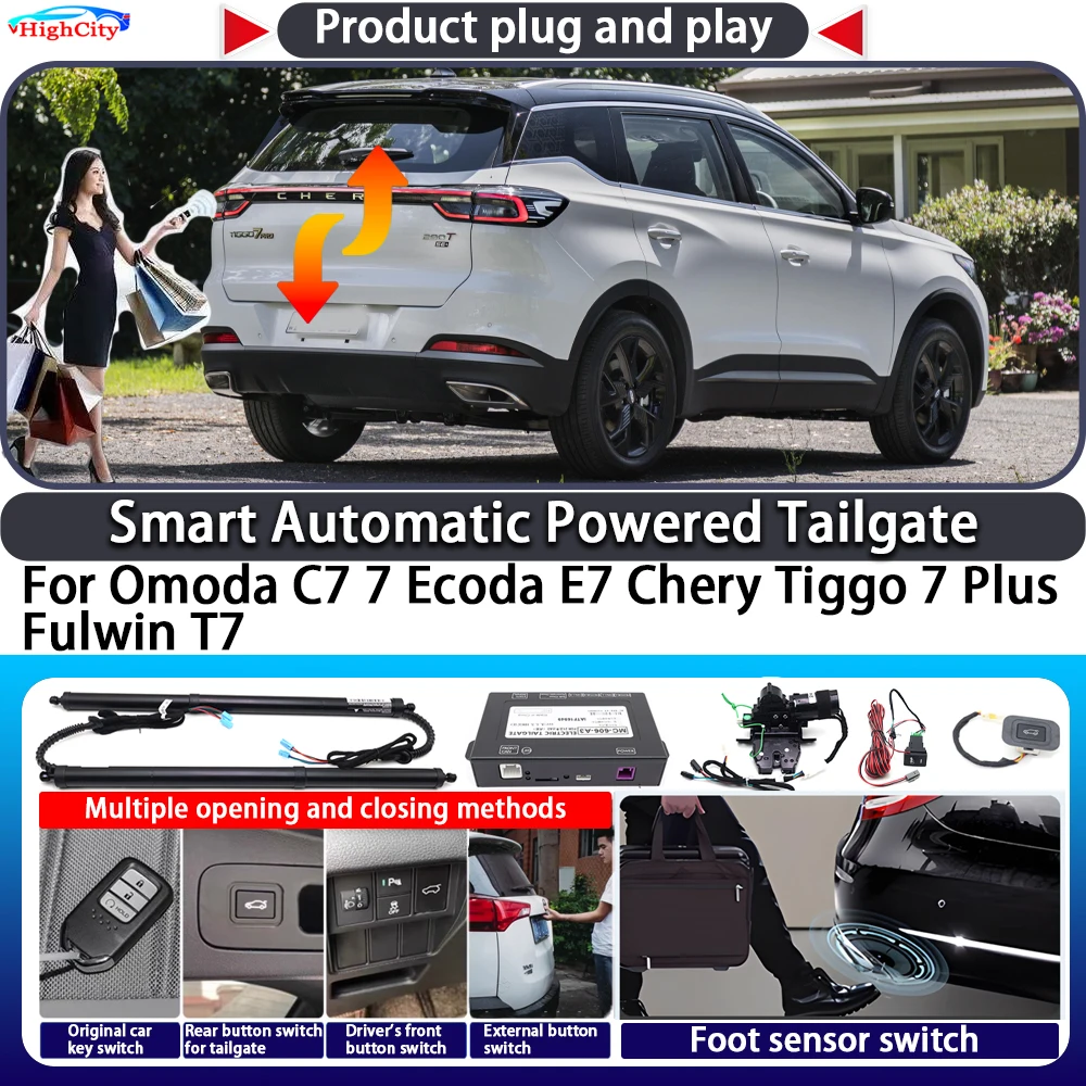 For Omoda C7 7 Ecoda E7 Chery Tiggo 7 Plus Fulwin T7 Smart Automatic Powered Tailgate Key Control Trunk Electric Power Tailgate
For Omoda C7 7 Ecoda E7 Chery Tiggo 7 Plus Fulwin T7 Smart Automatic Powered Tailgate Key Control Trunk Electric Power Tailgate
