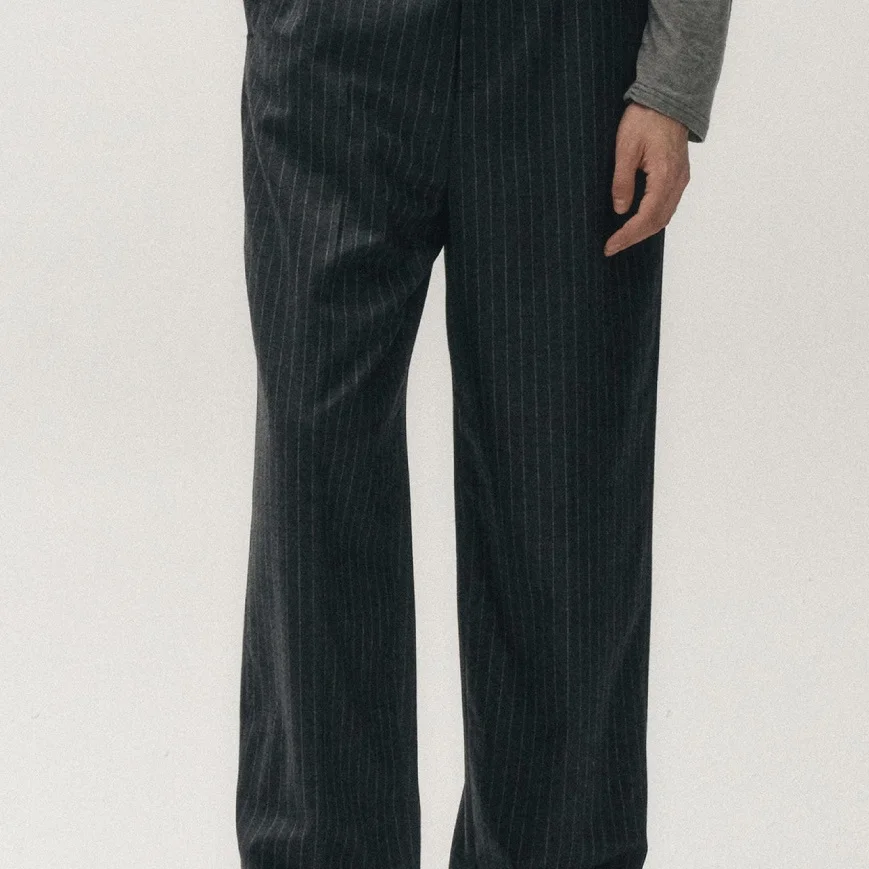 Noirer Winter Stripe Wool Wide Leg Pants Sli Versatile Faionable Urban Cool Sle Youth Casual Long Trousers
Noirer Winter Stripe Wool Wide Leg Pants Sli Versatile Faionable Urban Cool Sle Youth Casual Long Trousers