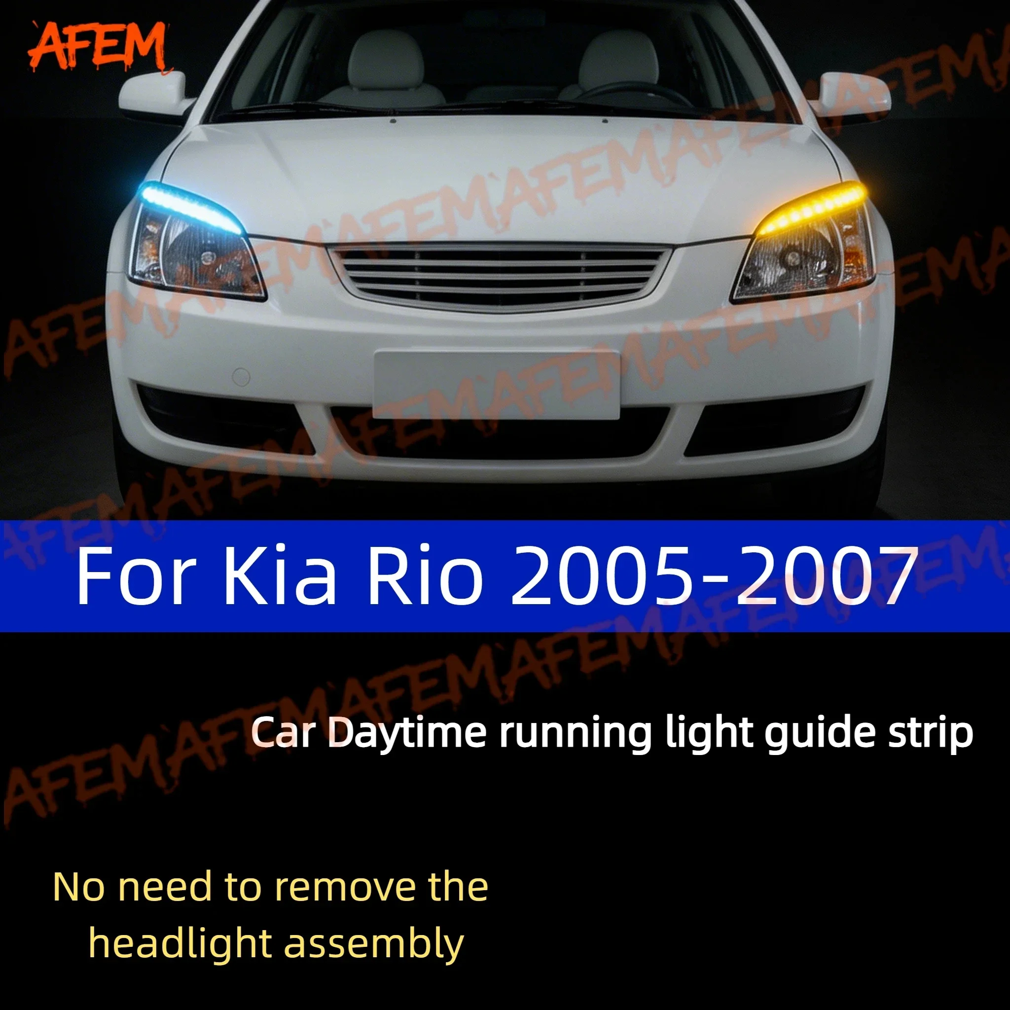 Car DRL Daytime Running Light Start Scan Style Sequential Flowing Turn Signal Light Ultra-Thin LED For Kia Rio 2005-2007
Car DRL Daytime Running Light Start Scan Style Sequential Flowing Turn Signal Light Ultra-Thin LED For Kia Rio 2005-2007