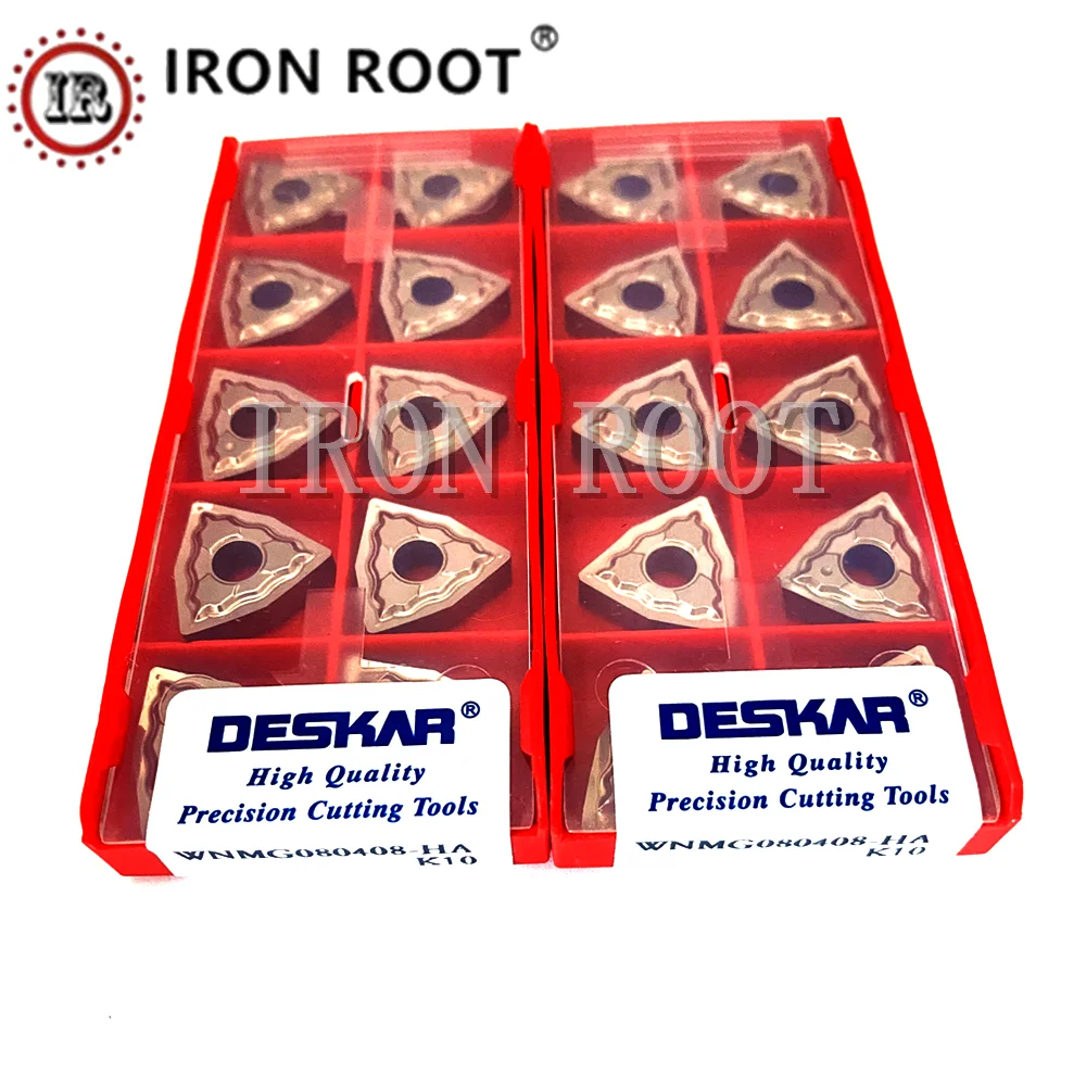 DESKAR WNMG080402 080404 080408 HA K10 Uncoated Carbide Insert CNC Lathe Turning Aluminum Copper For MWLNR Tool HolderTurning
DESKAR WNMG080402 080404 080408 HA K10 Uncoated Carbide Insert CNC Lathe Turning Aluminum Copper For MWLNR Tool HolderTurning