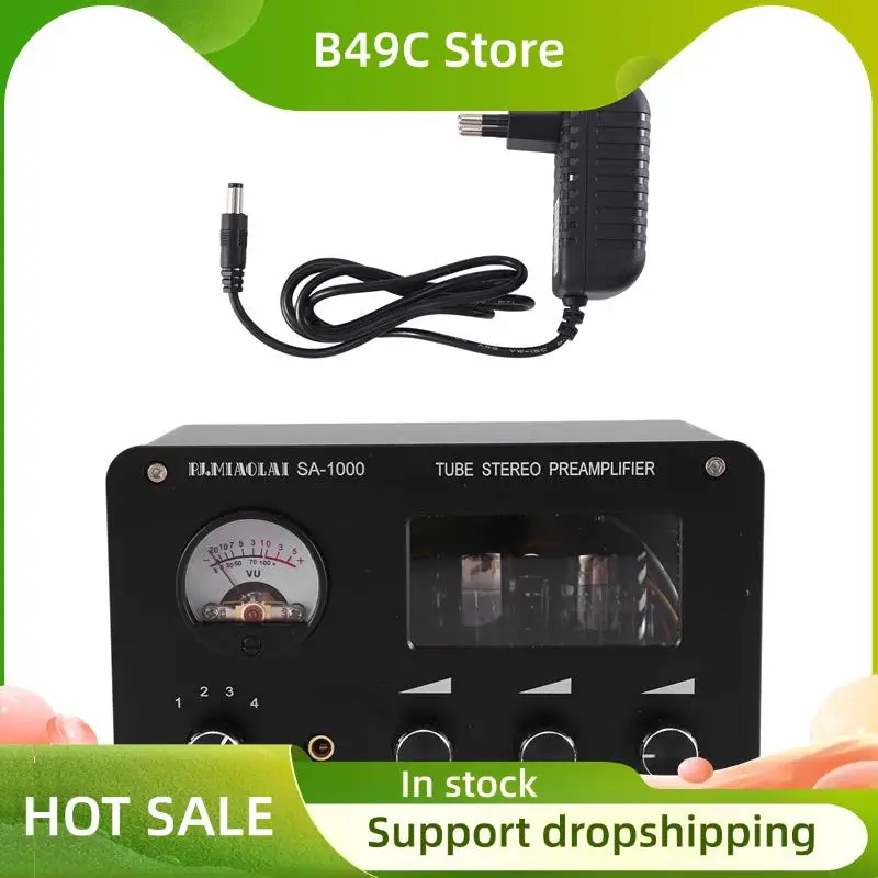 B49C Audiophile Tube Preamp 4-Input 2-Output HIFI Preamp High-Bass Adjustment Amplifier With Built-In VU Level Meter EU Plug
B49C Audiophile Tube Preamp 4-Input 2-Output HIFI Preamp High-Bass Adjustment Amplifier With Built-In VU Level Meter EU Plug