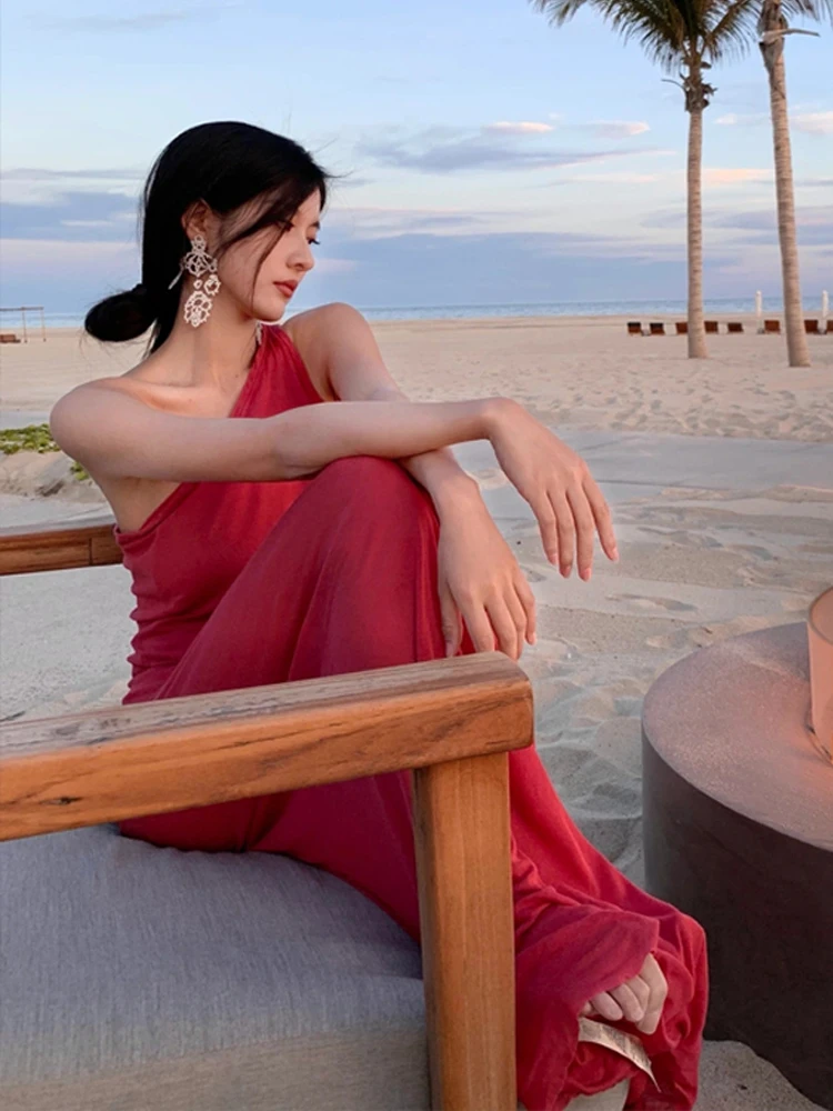 Пляжное платье Vaion Engagement Par Dr, элитное красное платье-силуэт для женщин, корейское элегантное длинное платье-юбка
Пляжное платье Vaion Engagement Par Dr, элитное красное платье-силуэт для женщин, корейское элегантное длинное платье-юбка