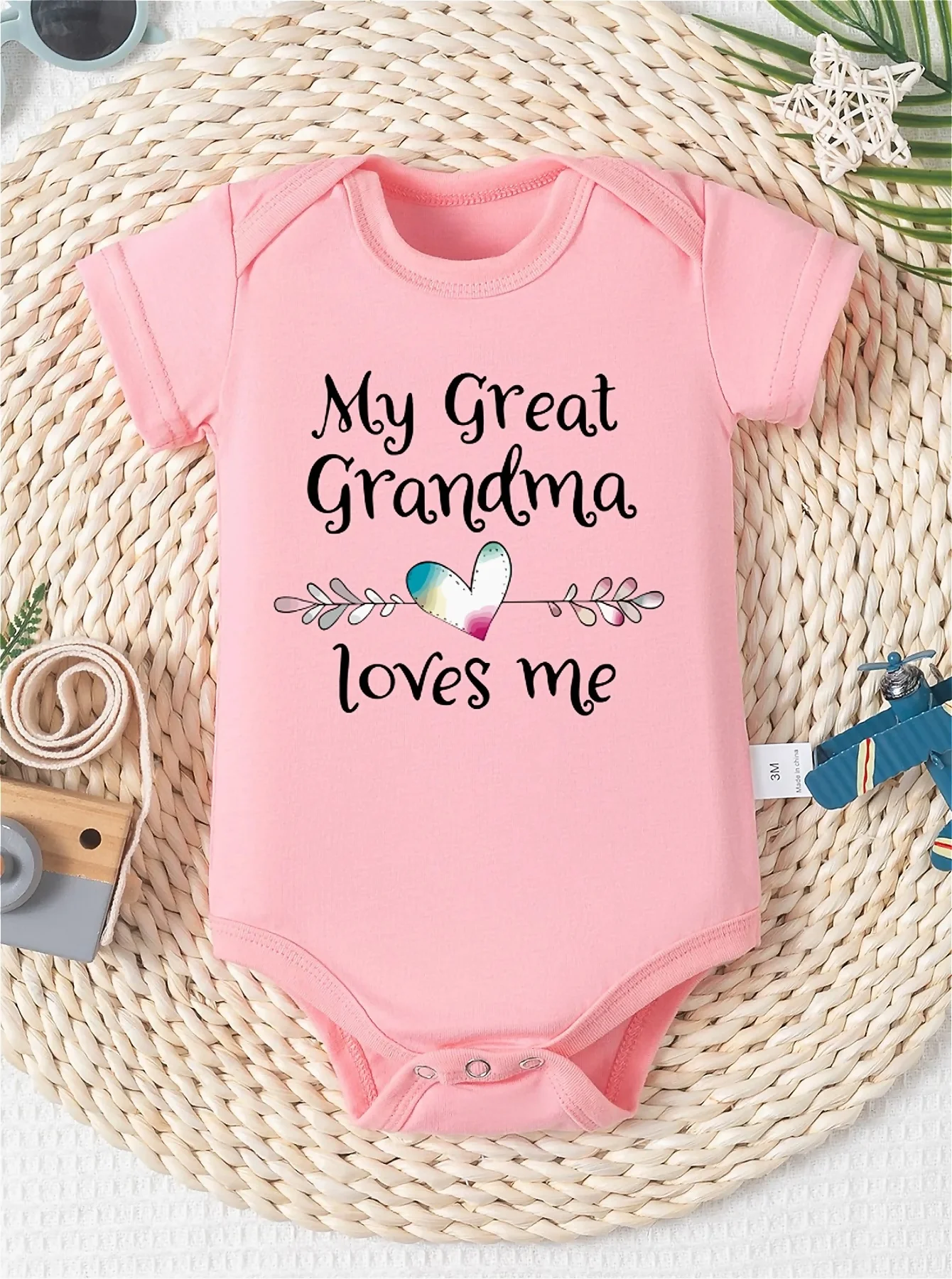 Summer Knit Fabric Baby Onesie Set - Casual Alphabet Print Sleeveless Romper with Heart Design, 100% Polyester, Regula
Summer Knit Fabric Baby Onesie Set - Casual Alphabet Print Sleeveless Romper with Heart Design, 100% Polyester, Regula