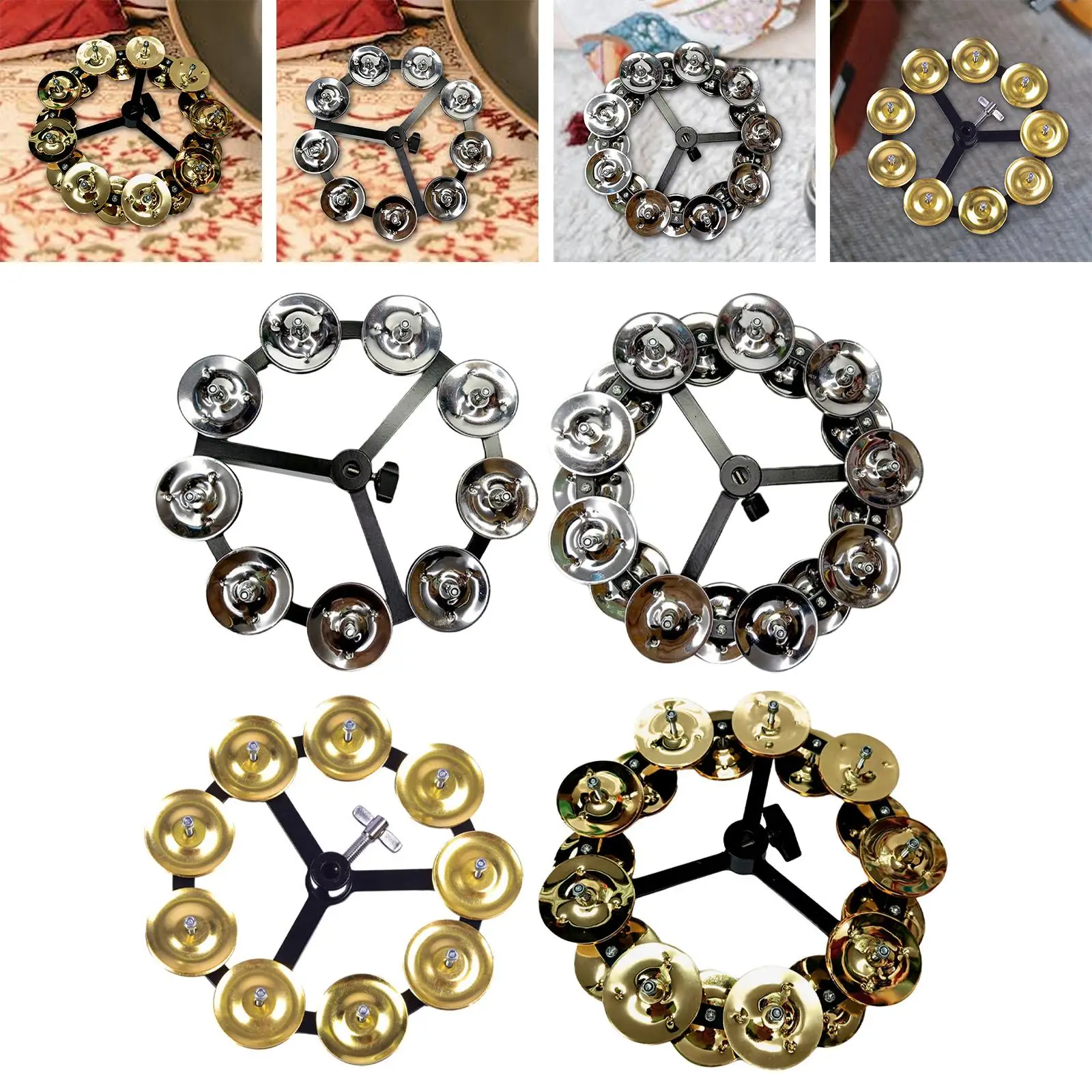 Drum Cymbals Hi Hat Tambourine Bells Durable Easily Mountable Drum Set
Drum Cymbals Hi Hat Tambourine Bells Durable Easily Mountable Drum Set