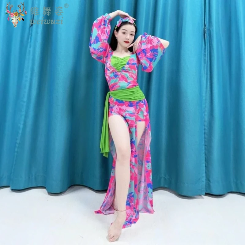 New Belly Dance Performance Costume Set for Women Long Sleeves Mesh Robe+headdress+Belt 4pcs Shabbi Baladi Performance Robes
New Belly Dance Performance Costume Set for Women Long Sleeves Mesh Robe+headdress+Belt 4pcs Shabbi Baladi Performance Robes