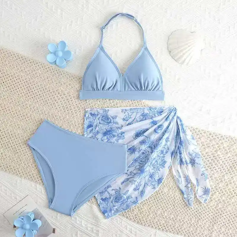2026 Solid Girls Swimsuit & Beach Skirt Halter Triangle Bikinis Kids Swimwear Female Children's Bathing Swimming Swim Suit 8-12Y
2026 Solid Girls Swimsuit & Beach Skirt Halter Triangle Bikinis Kids Swimwear Female Children's Bathing Swimming Swim Suit 8-12Y
