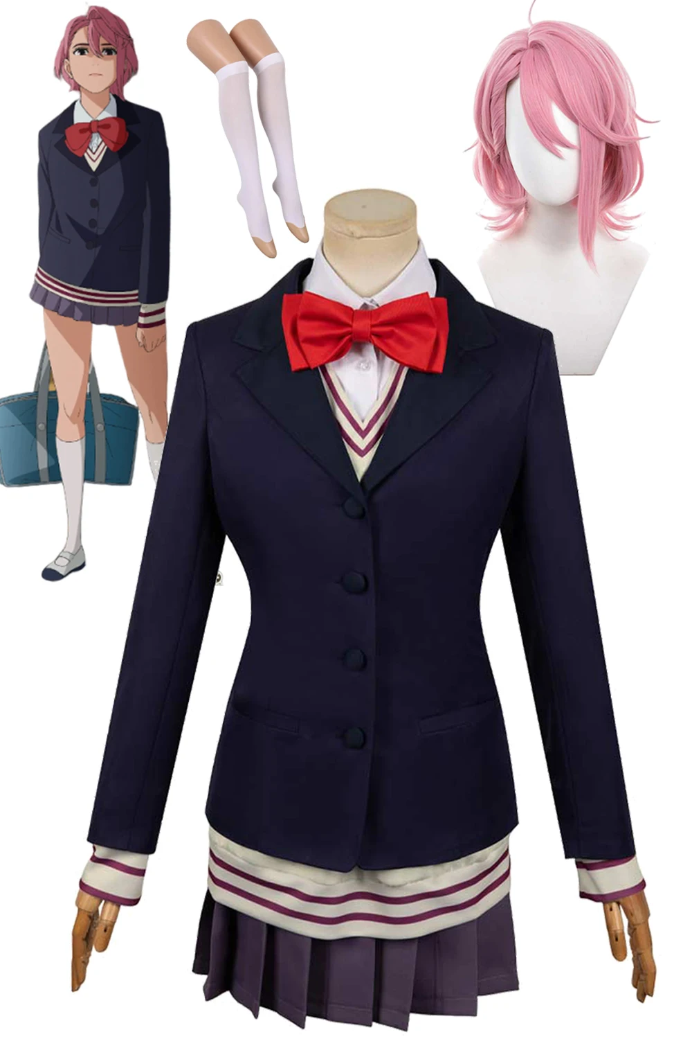 Anime Dandadan Cosplay Aira Shiratori Roleplay Costume Jk School Uniform Mask Wig Dress Cos Clothes Halloween Christmas Suits
Anime Dandadan Cosplay Aira Shiratori Roleplay Costume Jk School Uniform Mask Wig Dress Cos Clothes Halloween Christmas Suits