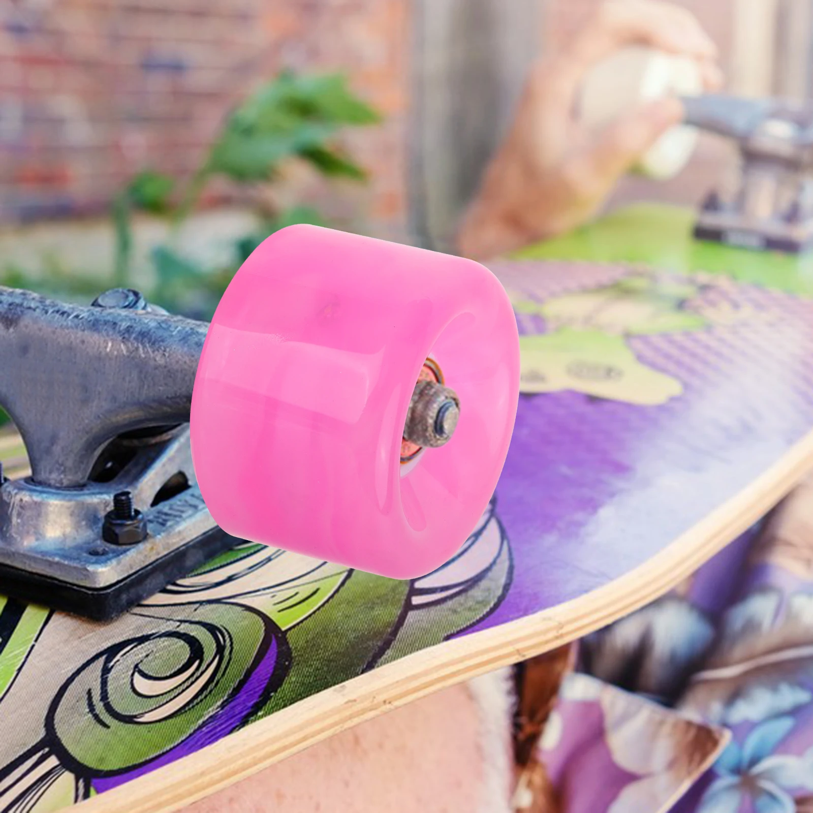 2 Pcs Skateboard Wheels Pink Flash Replacement PU Wheels Easy Installation High Bounce Durable Glow in Dark
2 Pcs Skateboard Wheels Pink Flash Replacement PU Wheels Easy Installation High Bounce Durable Glow in Dark