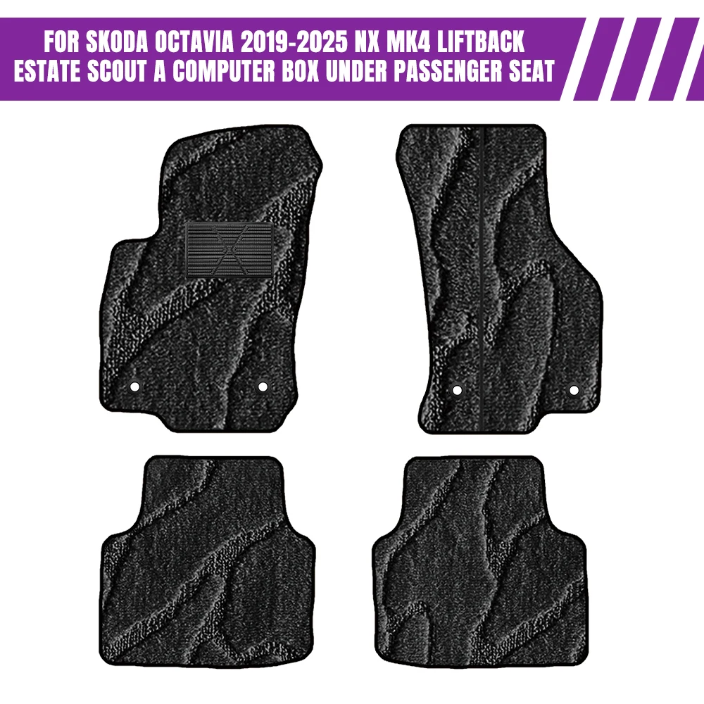 For Skoda Octavia 2019–2025 NX MK4 Liftback Estate Scout A Computer Box Under Passenger Seat Car Floor Mats Full Set
For Skoda Octavia 2019–2025 NX MK4 Liftback Estate Scout A Computer Box Under Passenger Seat Car Floor Mats Full Set