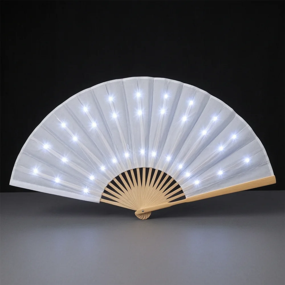 Costume Prop Glowing LED Luminous Folding Hand Fan Light Up for Belly Dance Festival Party Stage
Costume Prop Glowing LED Luminous Folding Hand Fan Light Up for Belly Dance Festival Party Stage