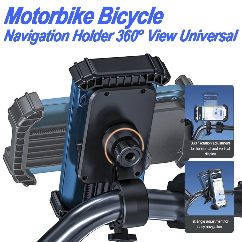 Motorbike Phone Holder Bike 360° View Universal Bicycle Phone Holder for 4.7-7 Inch Mobile Phone Shockproof Bracket GPS Clip
Motorbike Phone Holder Bike 360° View Universal Bicycle Phone Holder for 4.7-7 Inch Mobile Phone Shockproof Bracket GPS Clip