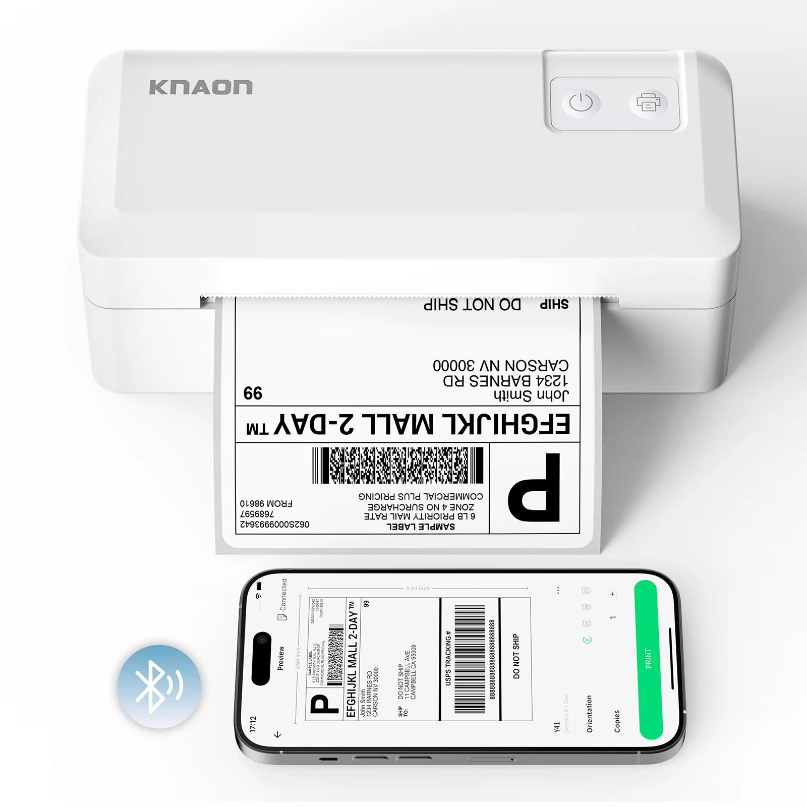 Thermal Shipping Label Printer, 4x6 Bluetooth Label Printer for Small Business and Home, Supports iPhone, Android, Windows, Mac, Chromebook
Thermal Shipping Label Printer, 4x6 Bluetooth Label Printer for Small Business and Home, Supports iPhone, Android, Windows, Mac, Chromebook