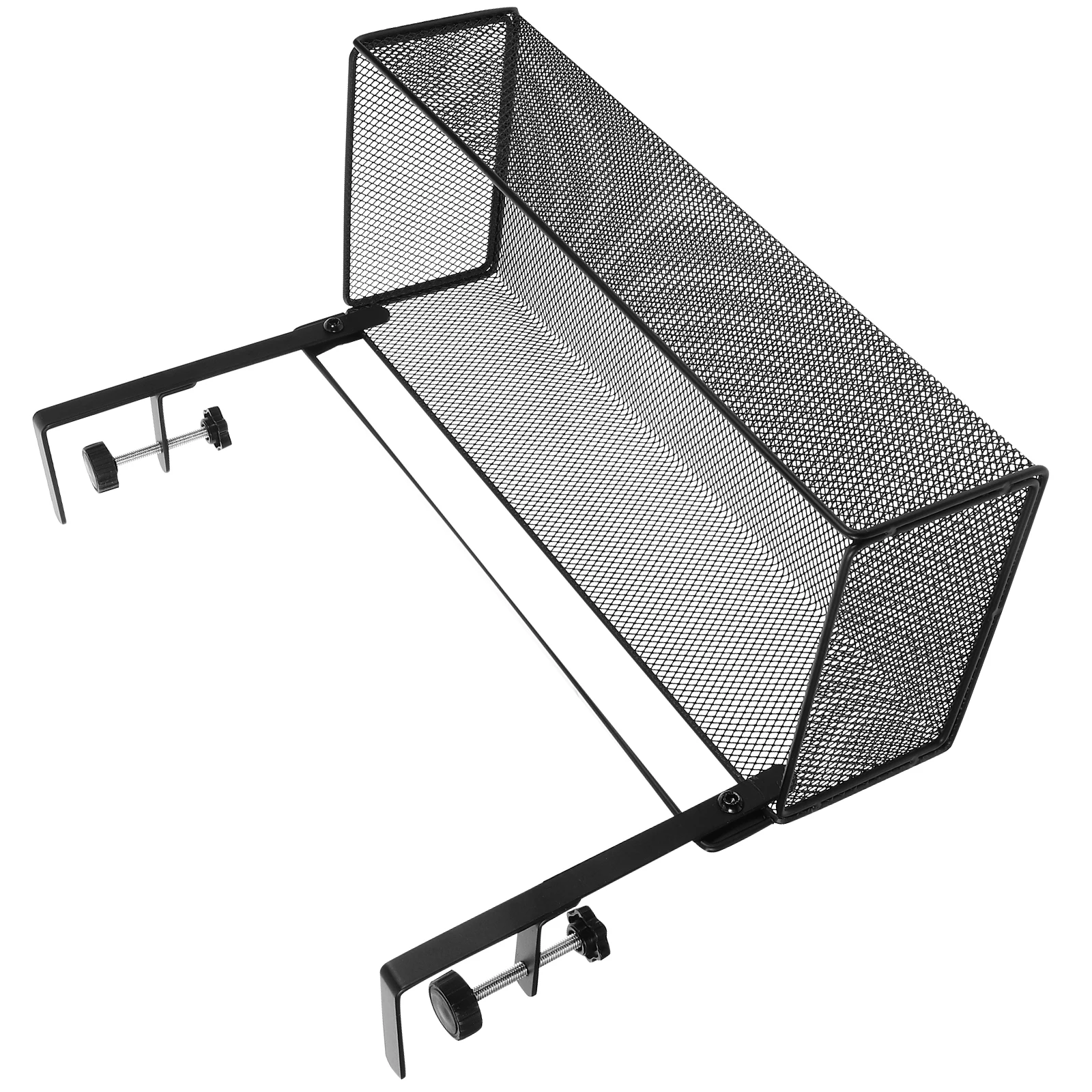 Under Desk Storage Basket Black Metal Clamp Organizer for Pens Smartphones Notebooks-Compatible with Wood Glass Stainless Steel
Under Desk Storage Basket Black Metal Clamp Organizer for Pens Smartphones Notebooks-Compatible with Wood Glass Stainless Steel