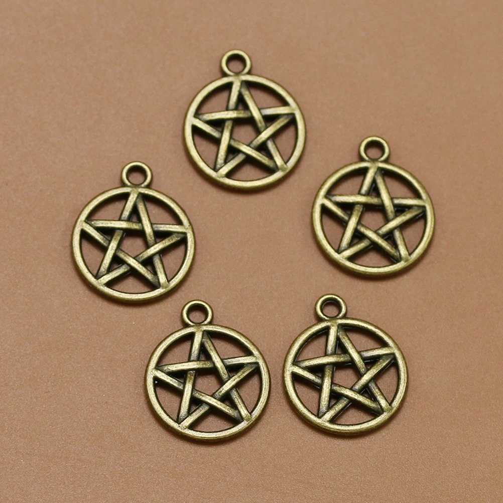 20pcs Round Alloy Hollow out Star Pendants Charms DIY Jewelry Making Accessory for Necklace Bracelet (Bronze)
20pcs Round Alloy Hollow out Star Pendants Charms DIY Jewelry Making Accessory for Necklace Bracelet (Bronze)