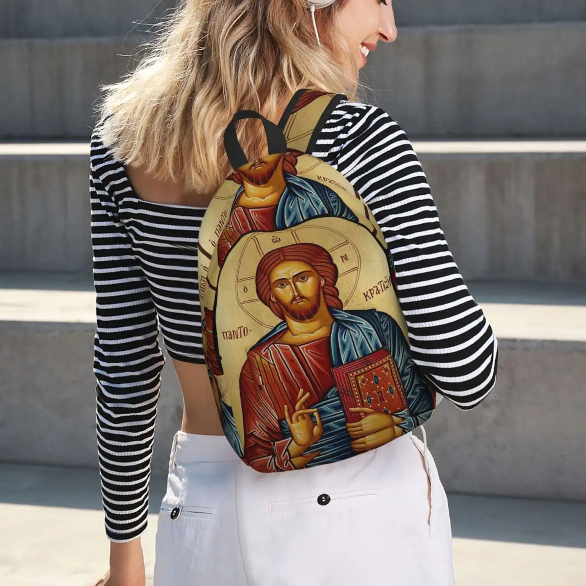 Christ The Merciful Pantocrator Eastern Orthodox Christian Backpack Hot Sale Daypack BookBag School Bag Shoulder Bags Men Women
Christ The Merciful Pantocrator Eastern Orthodox Christian Backpack Hot Sale Daypack BookBag School Bag Shoulder Bags Men Women