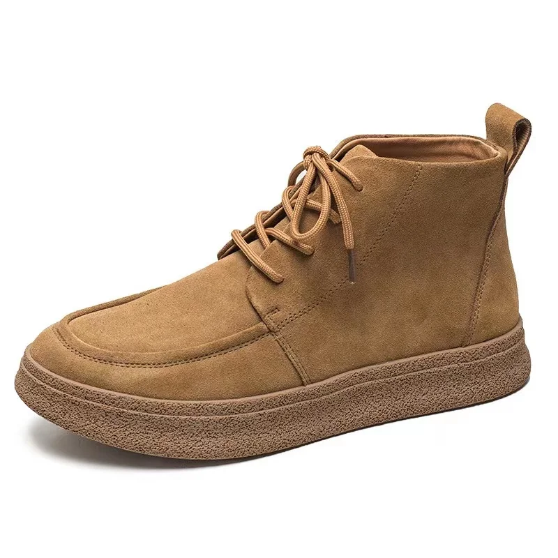 Handmade Cow Suede Vintage British Casual Men Leather Shoes Autumn Winter Ankle Boots Outdoor Work Flats Platform Desert Boots
Handmade Cow Suede Vintage British Casual Men Leather Shoes Autumn Winter Ankle Boots Outdoor Work Flats Platform Desert Boots