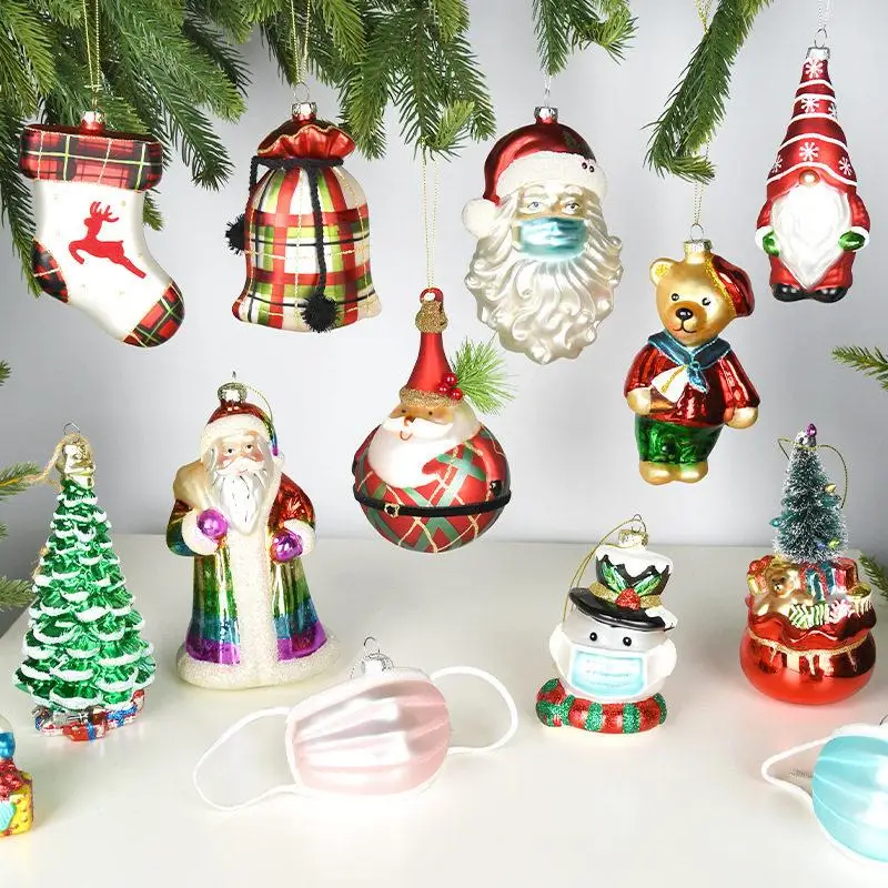 Christmas Decorative Glass Painting Elderly Snowman Gift with Christmas Socks Small Bear Pendant Tree Decoration Ornaments
Christmas Decorative Glass Painting Elderly Snowman Gift with Christmas Socks Small Bear Pendant Tree Decoration Ornaments