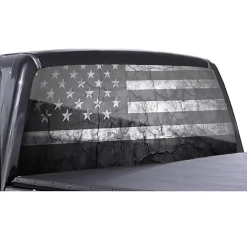Distressed USA Flag Perforated Vinyl Decal For Truck Rear Window Car Styling Decoration
Distressed USA Flag Perforated Vinyl Decal For Truck Rear Window Car Styling Decoration