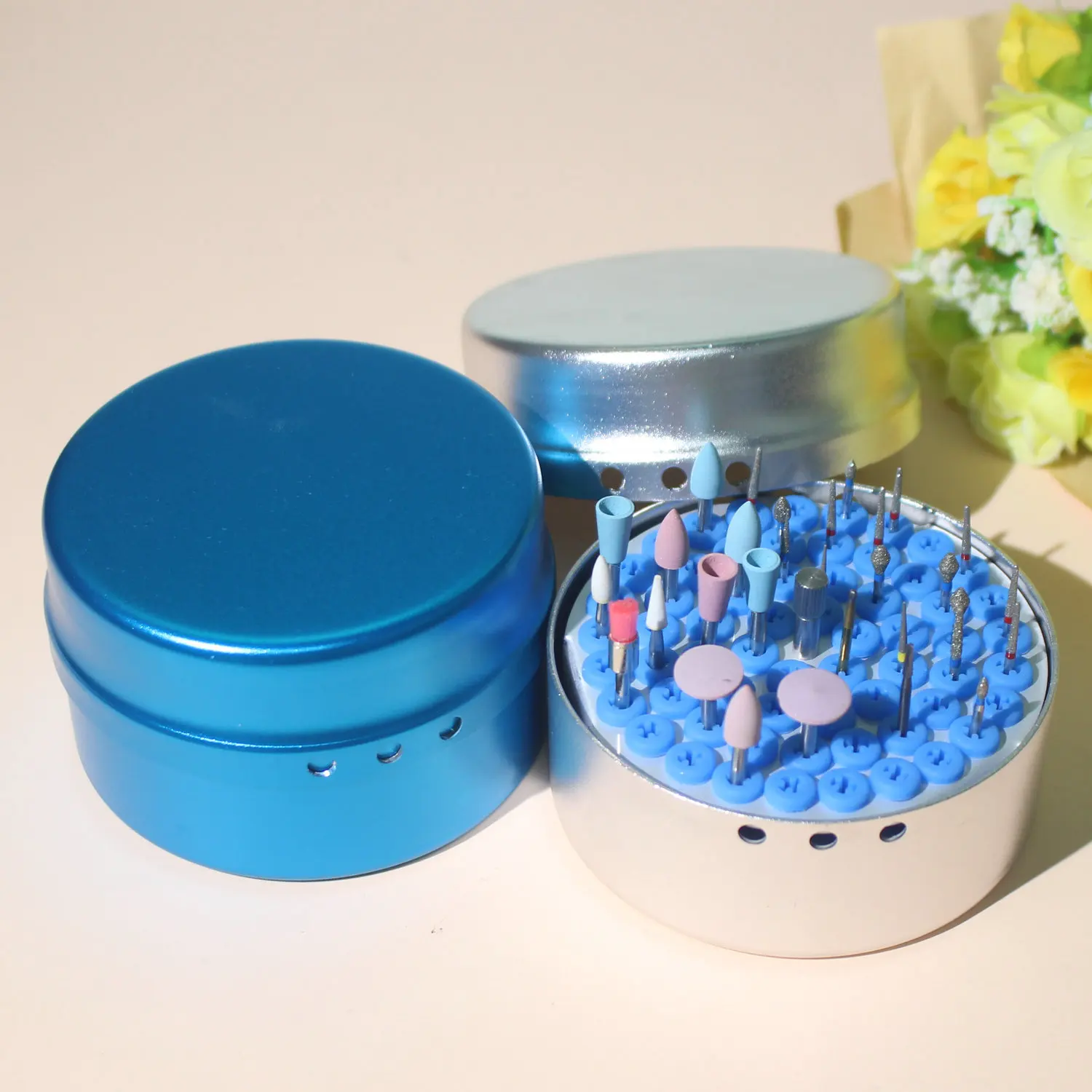 Dental Autoclavable Metal Holder of High Speed& Low Speed Bur For Organizing And Cleaning Autoclavable Metal Box
Dental Autoclavable Metal Holder of High Speed& Low Speed Bur For Organizing And Cleaning Autoclavable Metal Box