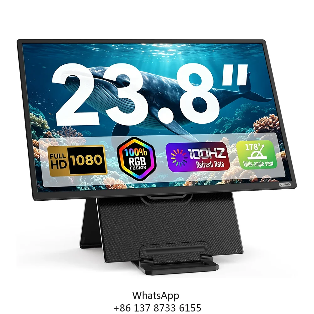 23.8 Inch FHD 1080P Monitor D1 100Hz Refresh Rate 90 Degree Pivot IPS Screen Slim Bezel USB-C For Laptop PC Second Monitor
23.8 Inch FHD 1080P Monitor D1 100Hz Refresh Rate 90 Degree Pivot IPS Screen Slim Bezel USB-C For Laptop PC Second Monitor