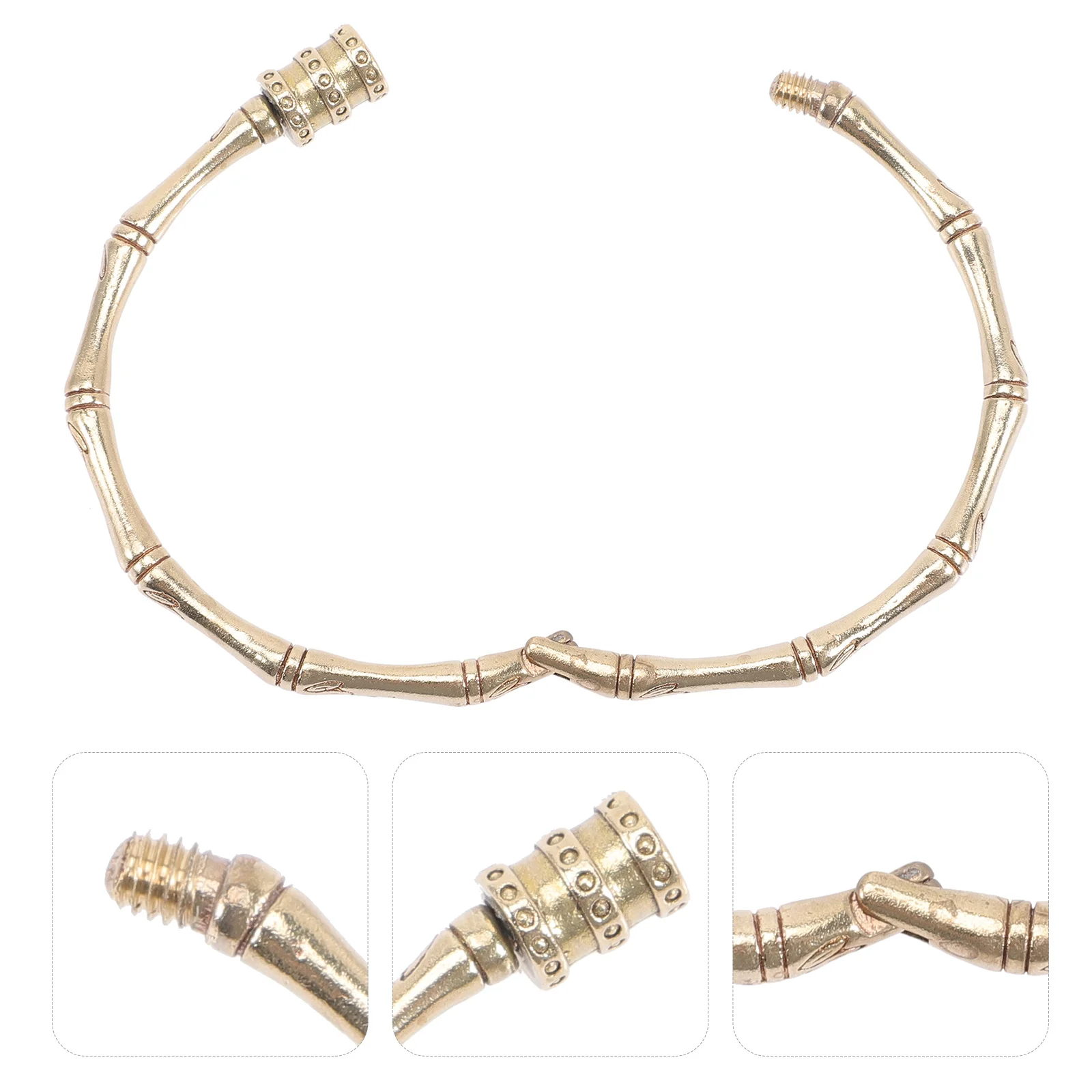 Bamboo Knot Bangle Vintage Style Elegant Wrist Jewelry for Women Retro Gold Bracelet Charming Durable Accessory
Bamboo Knot Bangle Vintage Style Elegant Wrist Jewelry for Women Retro Gold Bracelet Charming Durable Accessory