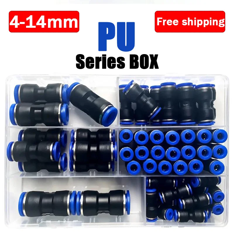 Air Hose Fittings PU Water Pipes 5/32 1/4 5/16 3/8 1/2 Air Box Set Quick Release Pneumatic Push to Connect Fittings Kit
Air Hose Fittings PU Water Pipes 5/32 1/4 5/16 3/8 1/2 Air Box Set Quick Release Pneumatic Push to Connect Fittings Kit