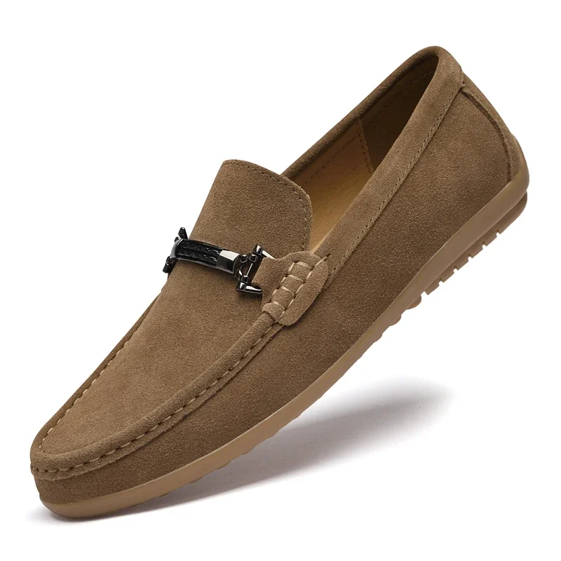 Mens Leather Shoes Flat Loafers Outdoor Men's Flats Shoes Man Suede Comfortable Driving Shoes for Men
Mens Leather Shoes Flat Loafers Outdoor Men's Flats Shoes Man Suede Comfortable Driving Shoes for Men
