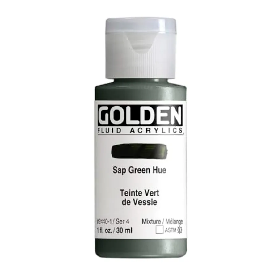 Fluid Acrylics, Sap Green Hue, 1 fl. oz. Bottle, Professional Acrylic Paint, Transparent
Fluid Acrylics, Sap Green Hue, 1 fl. oz. Bottle, Professional Acrylic Paint, Transparent