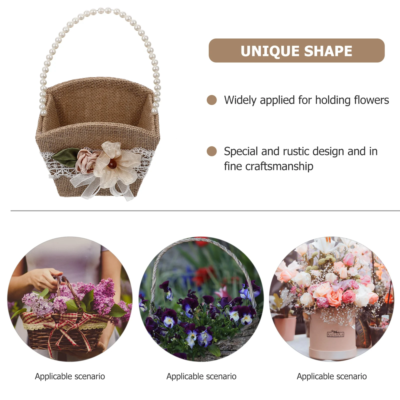 Delicate Wedding Flower Pearl Handle Rustic Bridal Storage Container Gift Fruit Party Supplies Handheld Basket Wedding Ceremony
Delicate Wedding Flower Pearl Handle Rustic Bridal Storage Container Gift Fruit Party Supplies Handheld Basket Wedding Ceremony