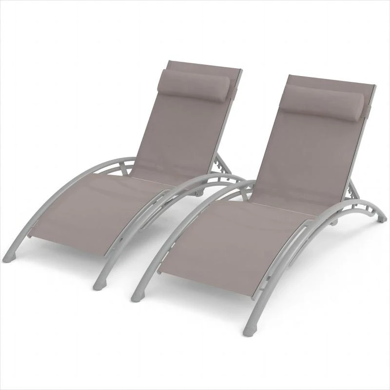 Set of 2 Modern Outdoor Chair Lounge Beach Patio Accent Lawn Outdoor Chair Adjustable Backrest Backyard Outdoor Patio Furniture 
Set of 2 Modern Outdoor Chair Lounge Beach Patio Accent Lawn Outdoor Chair Adjustable Backrest Backyard Outdoor Patio Furniture