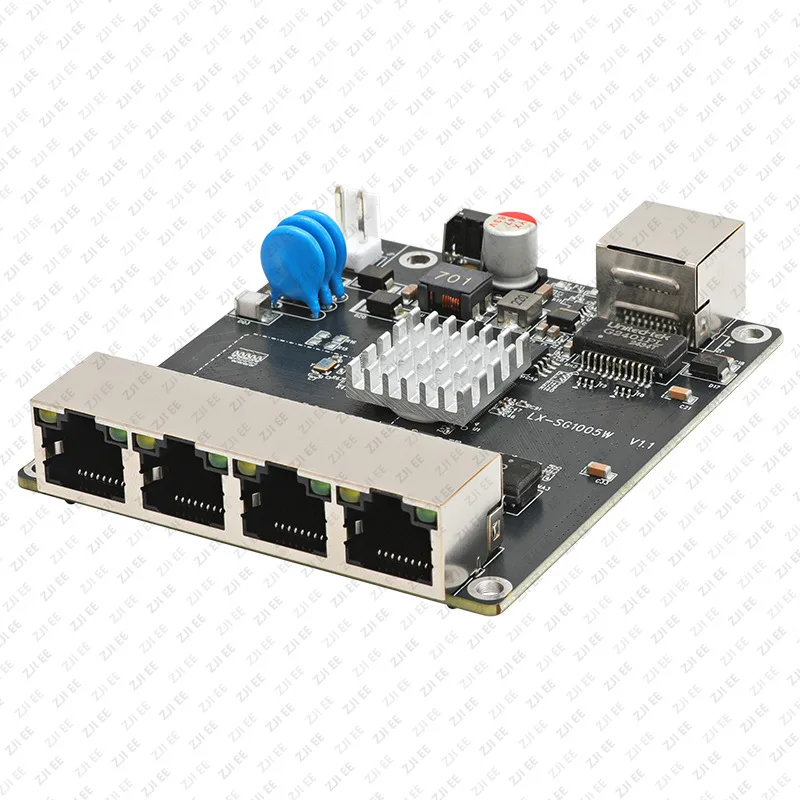 LX-SG1005W 5-port Industrial-grade Managed Switch Module Layer 2 WEB Management Standard POE Power Supply Embedded Motherboard
LX-SG1005W 5-port Industrial-grade Managed Switch Module Layer 2 WEB Management Standard POE Power Supply Embedded Motherboard
