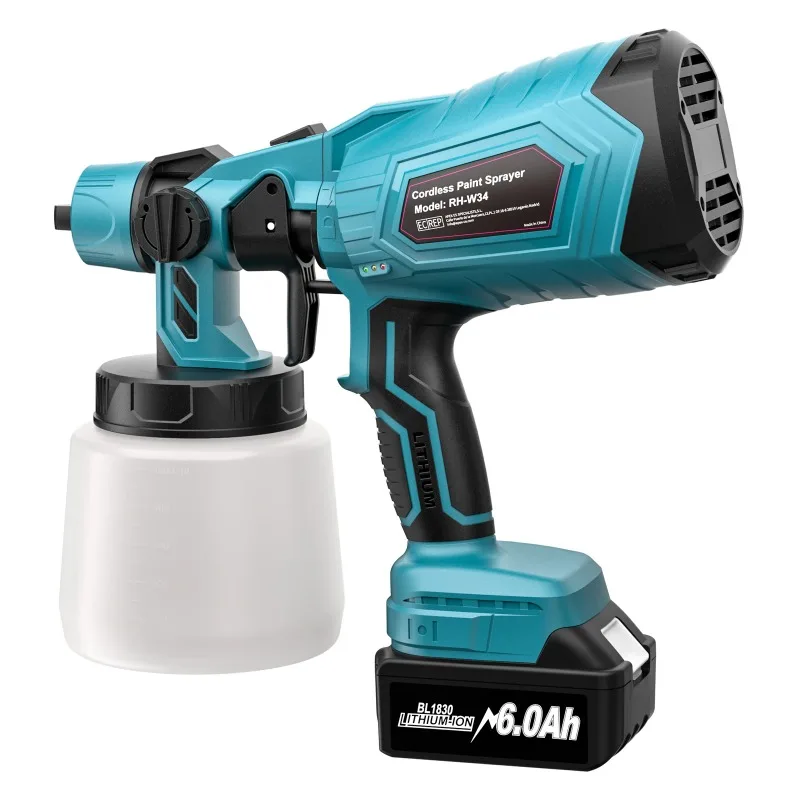 21V Cordless Electric Spray Gun Rechargeable Paint Sprayer Handheld Portable Painter For Home Furniture Wall Car DIY Painting
21V Cordless Electric Spray Gun Rechargeable Paint Sprayer Handheld Portable Painter For Home Furniture Wall Car DIY Painting
