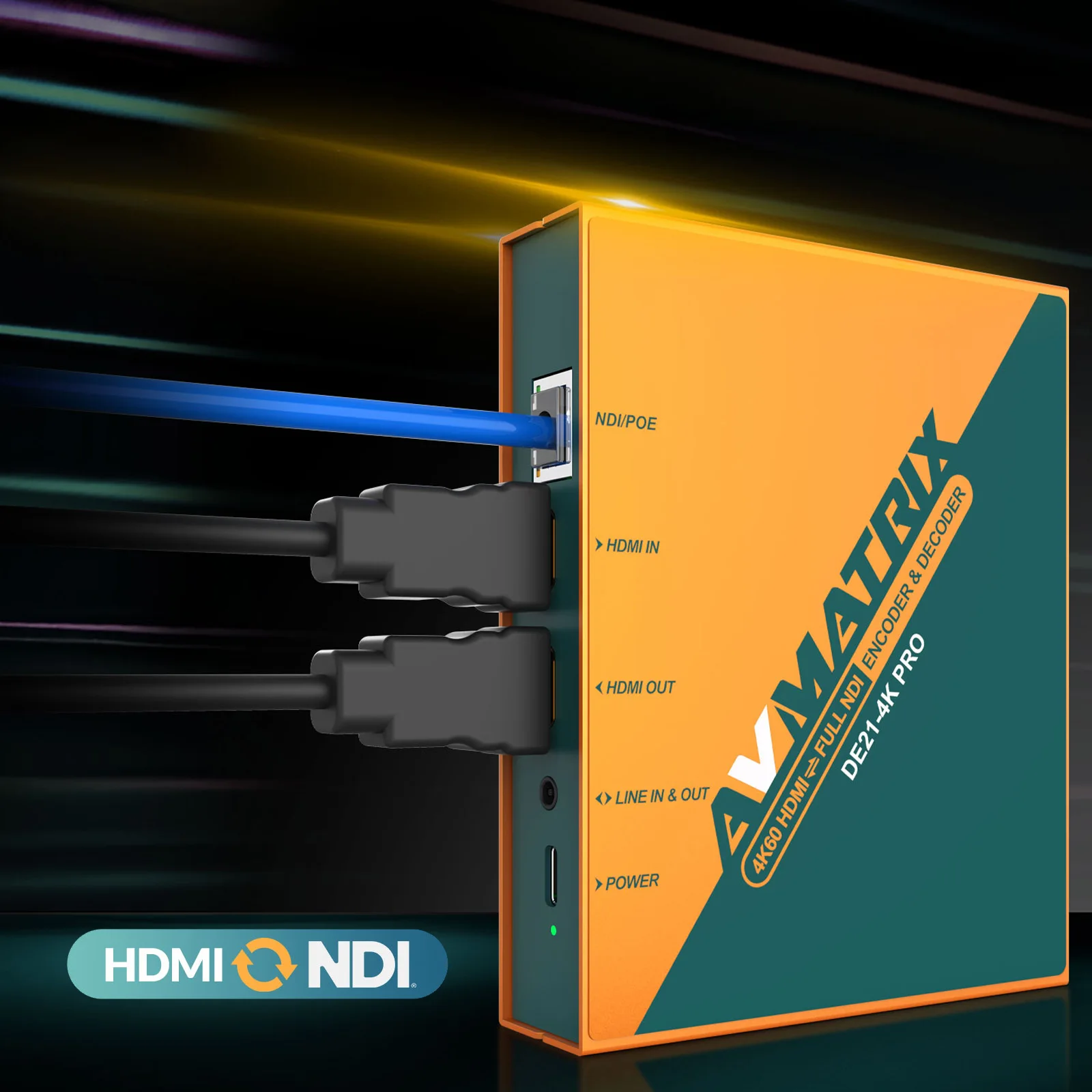 For DE21-4K PRO Broadcast 4K for to NDI Encoder&Decoder NDI to 4K for Bi-directional Conversion Live Streaming Metal
For DE21-4K PRO Broadcast 4K for to NDI Encoder&Decoder NDI to 4K for Bi-directional Conversion Live Streaming Metal