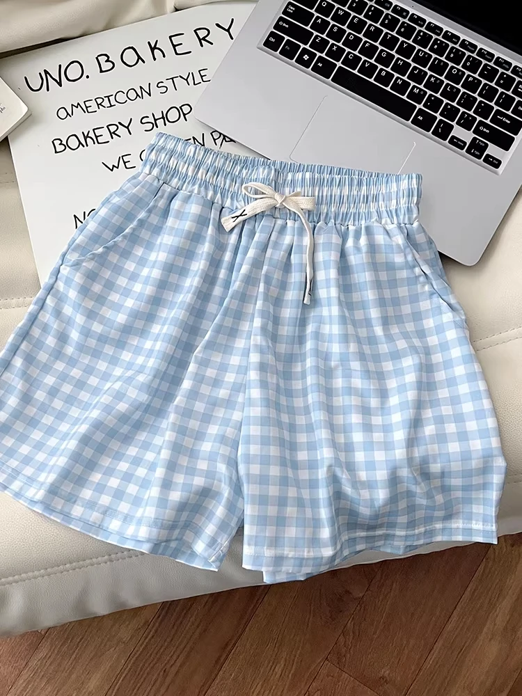plus Size 300 Pounds Plaid Casual Lazy Pants Girl Summer Comfortable Leisurely Walking Wide Leg Shorts Home Sweet Style
plus Size 300 Pounds Plaid Casual Lazy Pants Girl Summer Comfortable Leisurely Walking Wide Leg Shorts Home Sweet Style