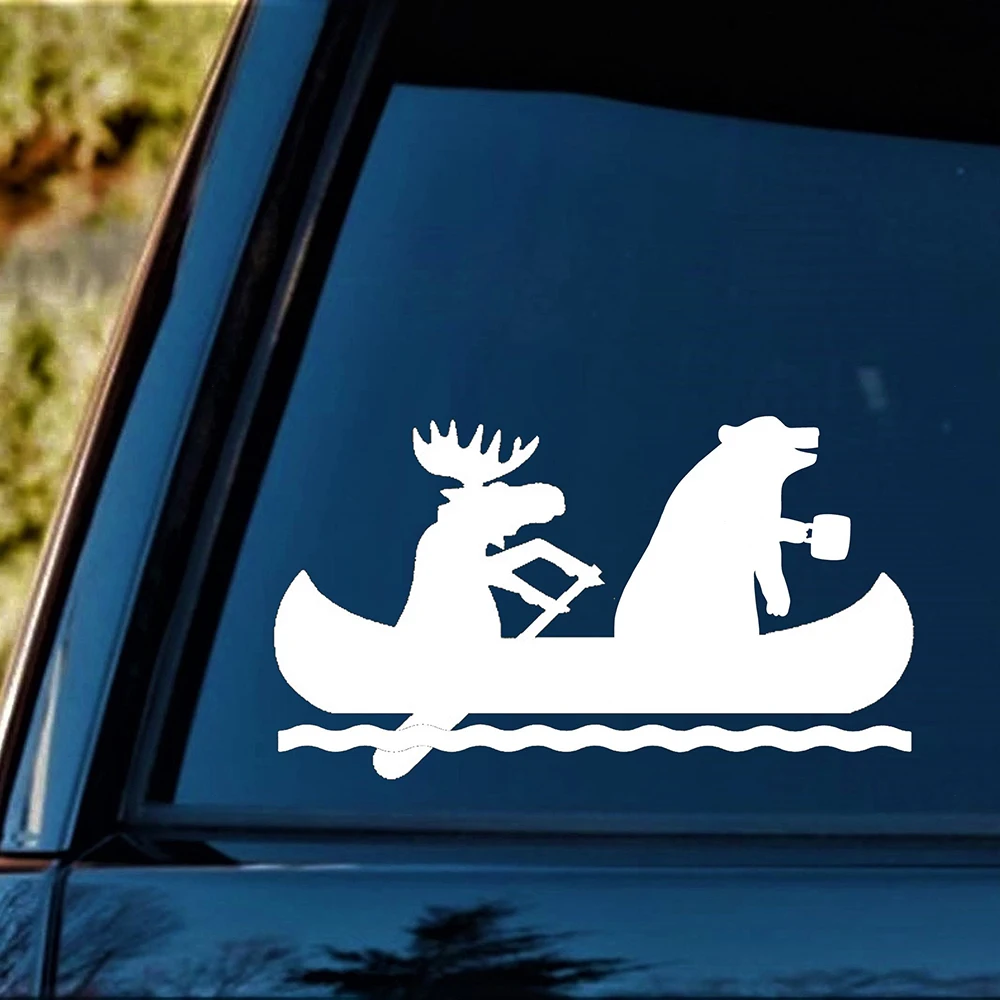 Moose Bear Canoe Camping Waterproof Vinyl Sticker Decal For Car Window Outdoor Adventure Decor Accessory
Moose Bear Canoe Camping Waterproof Vinyl Sticker Decal For Car Window Outdoor Adventure Decor Accessory