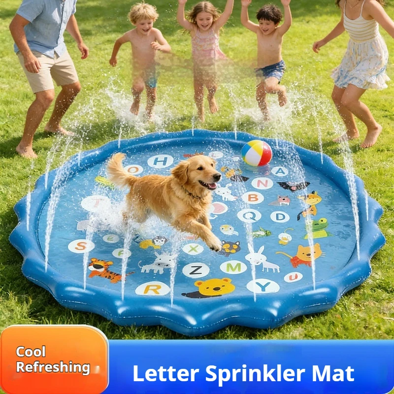 Inflatable Sprinkler Pad for Dogs Pets Kids, PVC Water Splash Mat Outdoor Backyard Summer Pool Toy Pet Bathing Shower Mat
Inflatable Sprinkler Pad for Dogs Pets Kids, PVC Water Splash Mat Outdoor Backyard Summer Pool Toy Pet Bathing Shower Mat