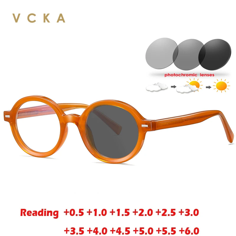 VCKA Reading Glasses Thickening Frame Round TR90 Vintage Women Men Anti-Blue Light Prescription Optics Eyewear +0.50 to +10
VCKA Reading Glasses Thickening Frame Round TR90 Vintage Women Men Anti-Blue Light Prescription Optics Eyewear +0.50 to +10