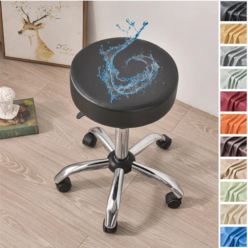 1PC Waterproof PU Leather Round Stool Cover Elastic Rotating Bar Stool Slipcover Solid All Inclusive Chair Seat Cushion Cover
1PC Waterproof PU Leather Round Stool Cover Elastic Rotating Bar Stool Slipcover Solid All Inclusive Chair Seat Cushion Cover